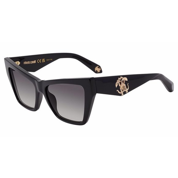 ROBERTO CAVALLI SUN SRC114 Sunglasses SHINY-BLACK-0700 58mm